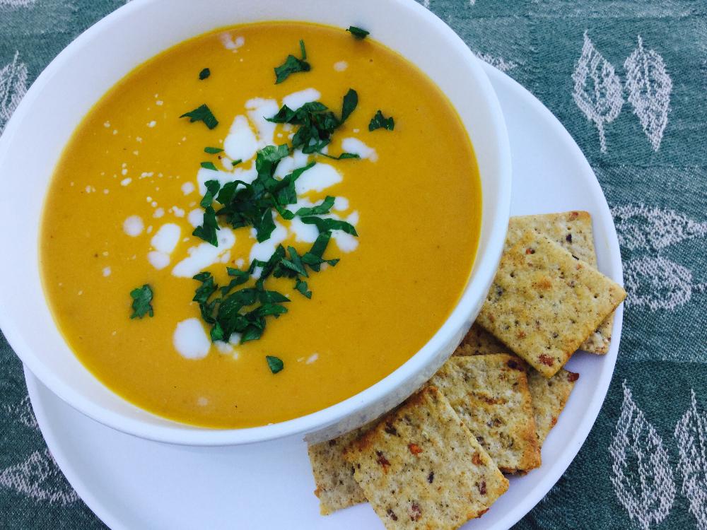 Creamy Carrot Soup with Coconut Milk Making Healthy Choices